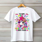 Cute So Long Pre-K Kindergarten Here I Come Graduation Girls Party T-Shirt