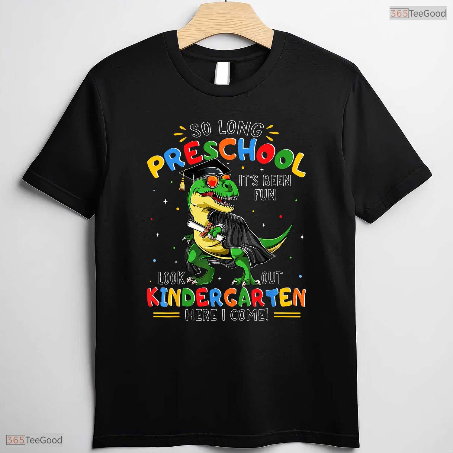 Cool So Long Preschool Graduation Class Of 2025 Dinosaur Kids Boy T-Shirt