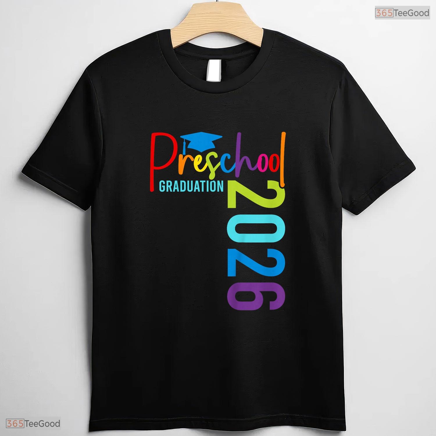 Colorful Kids Pre-K Grad 2026 Preschool Graduation Celebration Boys T-Shirt