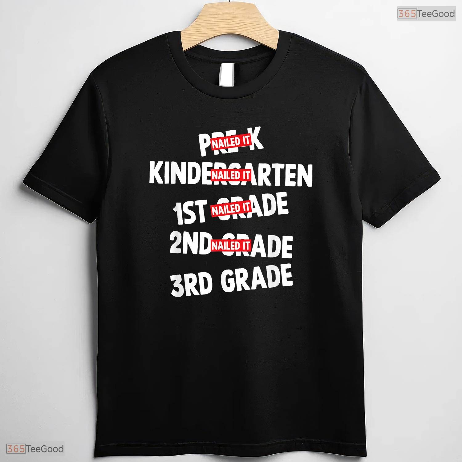 Awesome Goodbye 2nd Grade Nailed It Graduation Hello 3rd Grade Kids T-Shirt