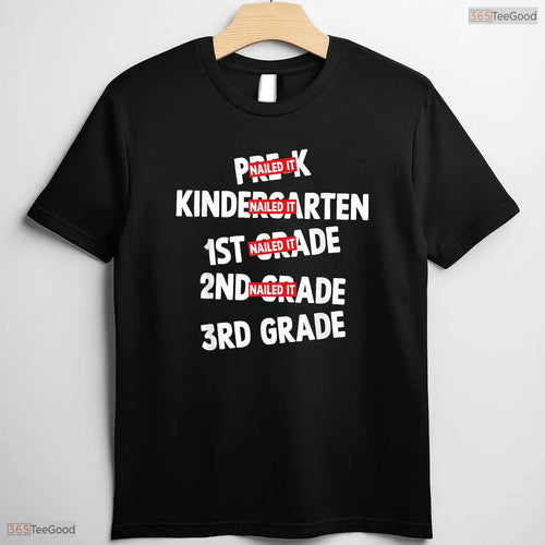 Awesome Goodbye 2nd Grade Nailed It Graduation Hello 3rd Grade Kids T-Shirt