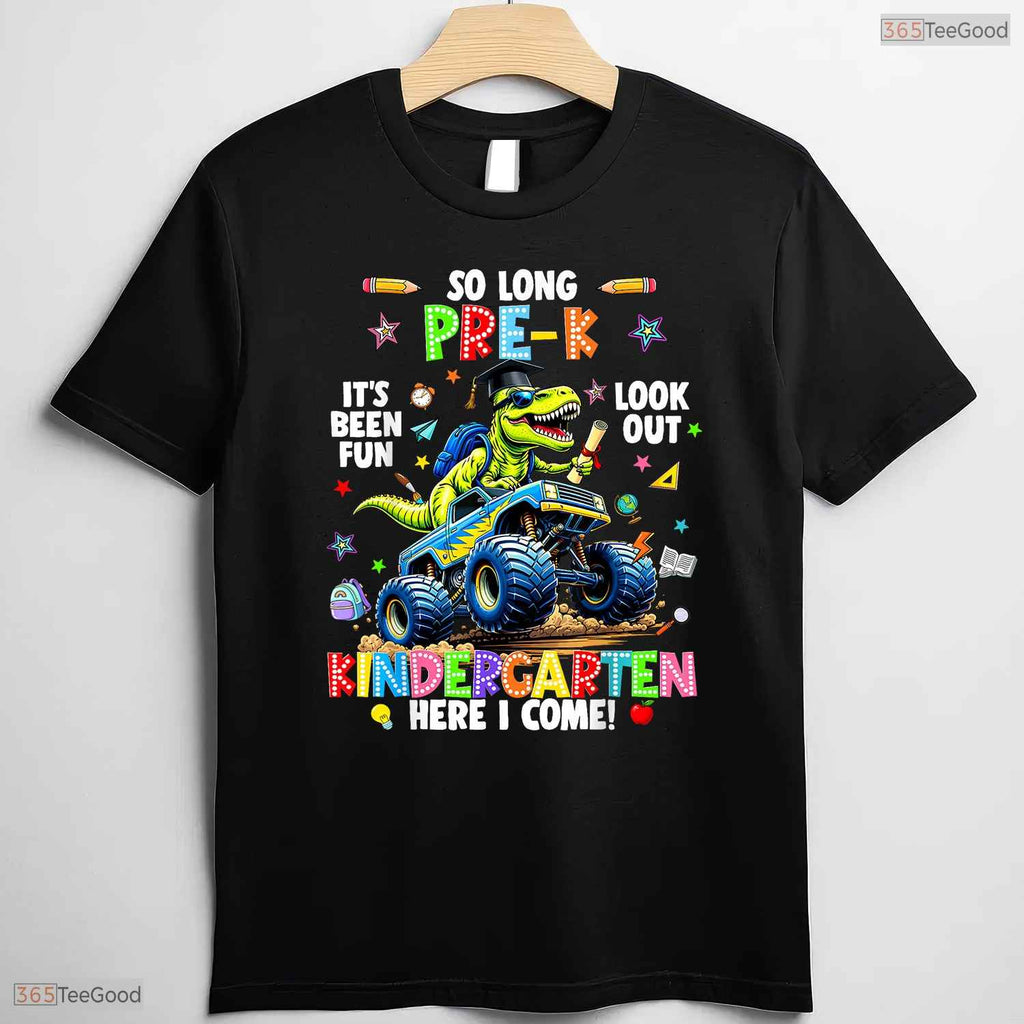 Awesome So Long Pre-K Kindergarten Here I Come Graduation Boys Day T-Shirt