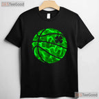 Basketball Shamrock Lucky Clover St Patricks Day T-Shirt Sport Boys Tee