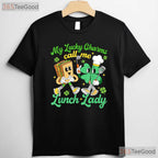 My Lucky Charms Call Me Lunch Lady St Patricks Day T-Shirt School Tee