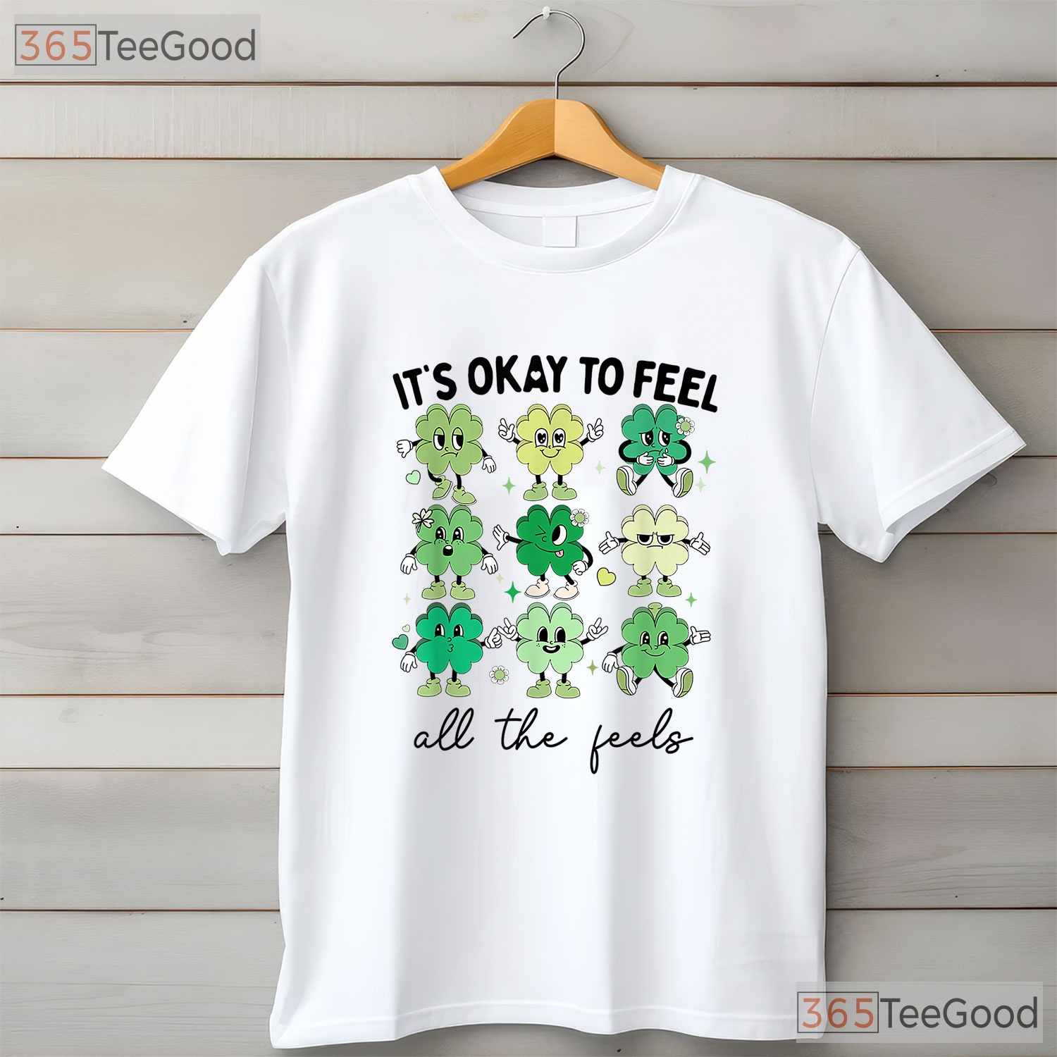 Its Okay To Feel All The Feels SPED St Patricks Day T-Shirt Teacher Tee