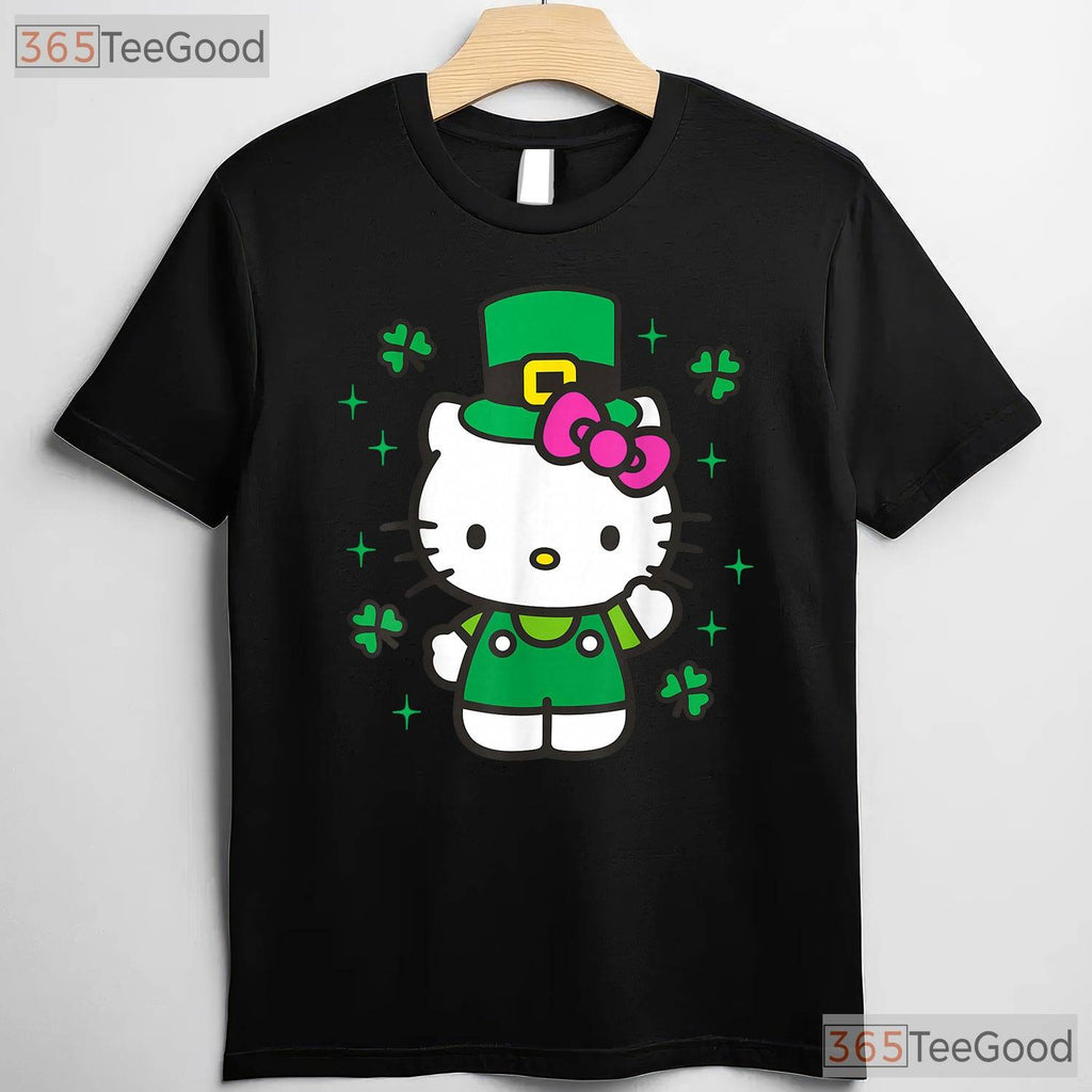 Hello Kitty Leprechaun Suit St Patricks Day T-Shirt Cute Sanrio Irish Green