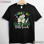 Just A Little Pinch Nurse St Patricks Day T-Shirt Funny Syringe Irish RN Tee