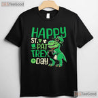 Happy St Pat Rex Day Dinosaur St Patricks Day T-Shirt T-Rex Boys Toddler