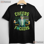 Cheers Fckers Funny St Patricks Day T-Shirt Adult Humor Drinking Party Tee