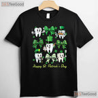Dentist Tooth Happy St Patricks Day T-Shirt Dental Hygenist Assistant Crew
