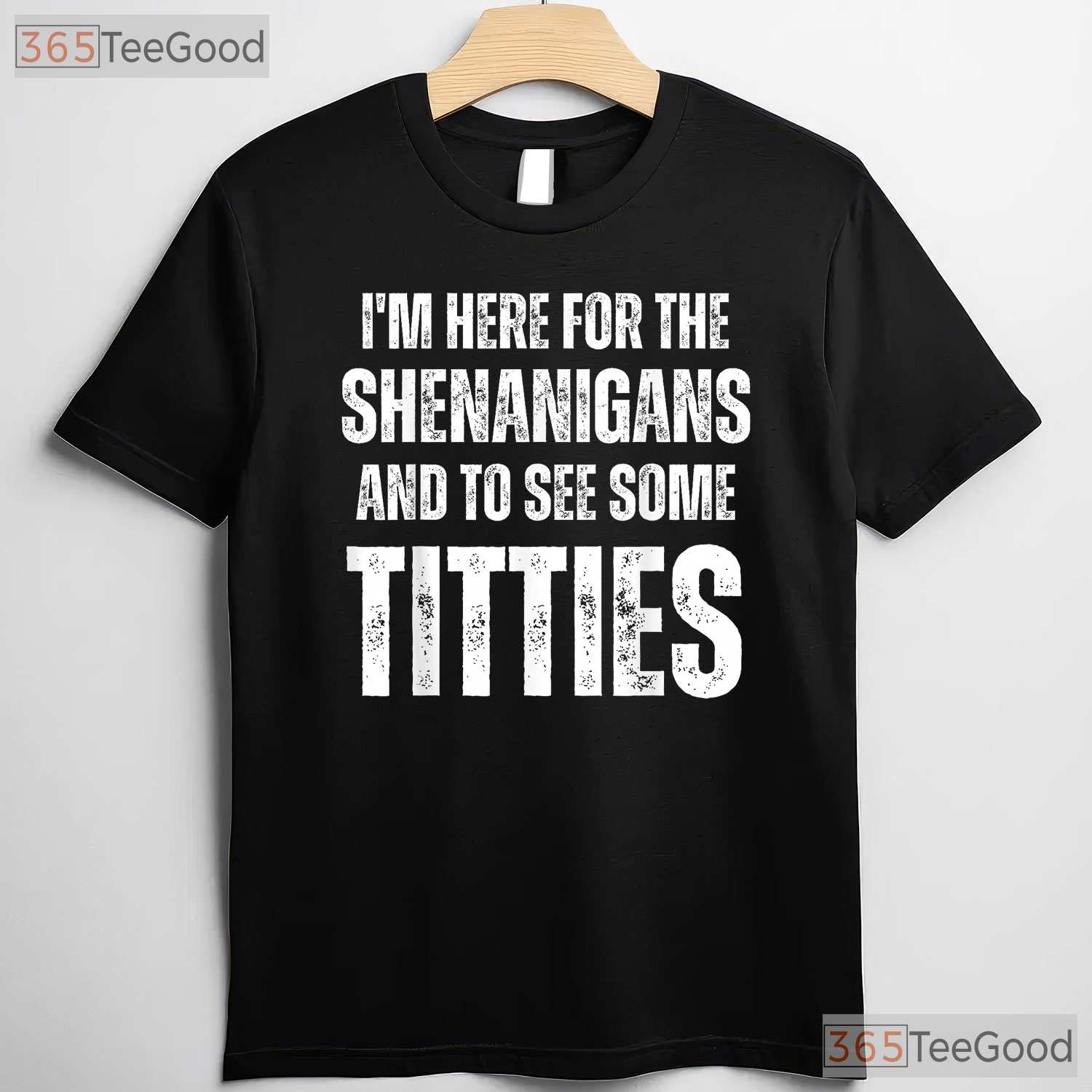 Shenanigans And Titties Adult Humor St Patricks Day T-Shirt Rude Funny Tee