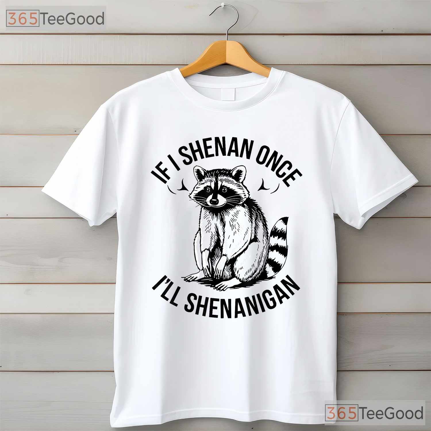 Raccoon If I Shenan Once St Patricks Day T-Shirt Funny Trash Panda Gift