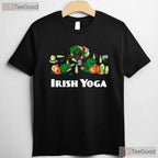 Irish Yoga Funny St Patricks Day T-Shirt Drinking Drunk Leprechaun Gift