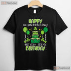 Happy St Patricks Day Birthday T-Shirt Born Lucky Irish Celebration Tee