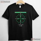 Equation For Luck St Patricks Day T-Shirt Math Teacher Clover Funny Gift
