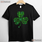 Lucky Dog Paw Shamrock St Patricks Day T-Shirt Cute Puppy Animal Lover Pet Tee