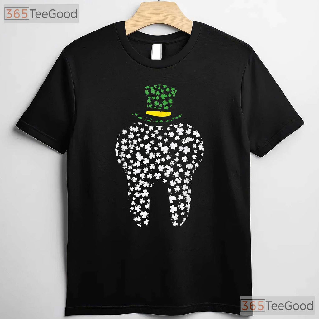 Dentist Tooth Saint Pattys St Patricks Day T-Shirt Dental Squad Hygiene Tee