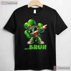 Bruh Dab Leprechaun St Patricks Day T-Shirt Dabbing Boys Kids Funny Gift