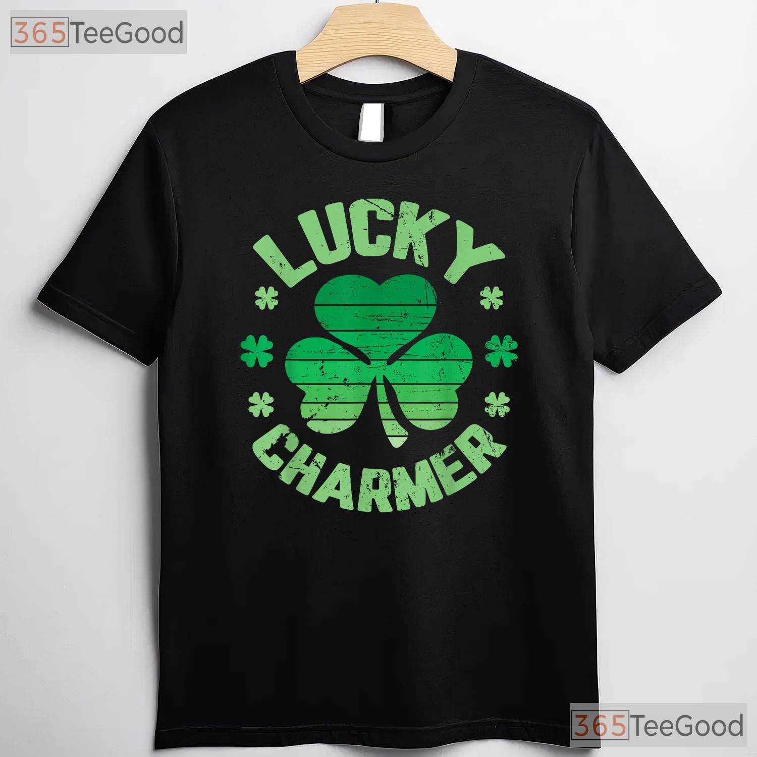 Lucky Charmer Funny St Patricks Day T-Shirt Cute Boys Girls Kids Youth Tee