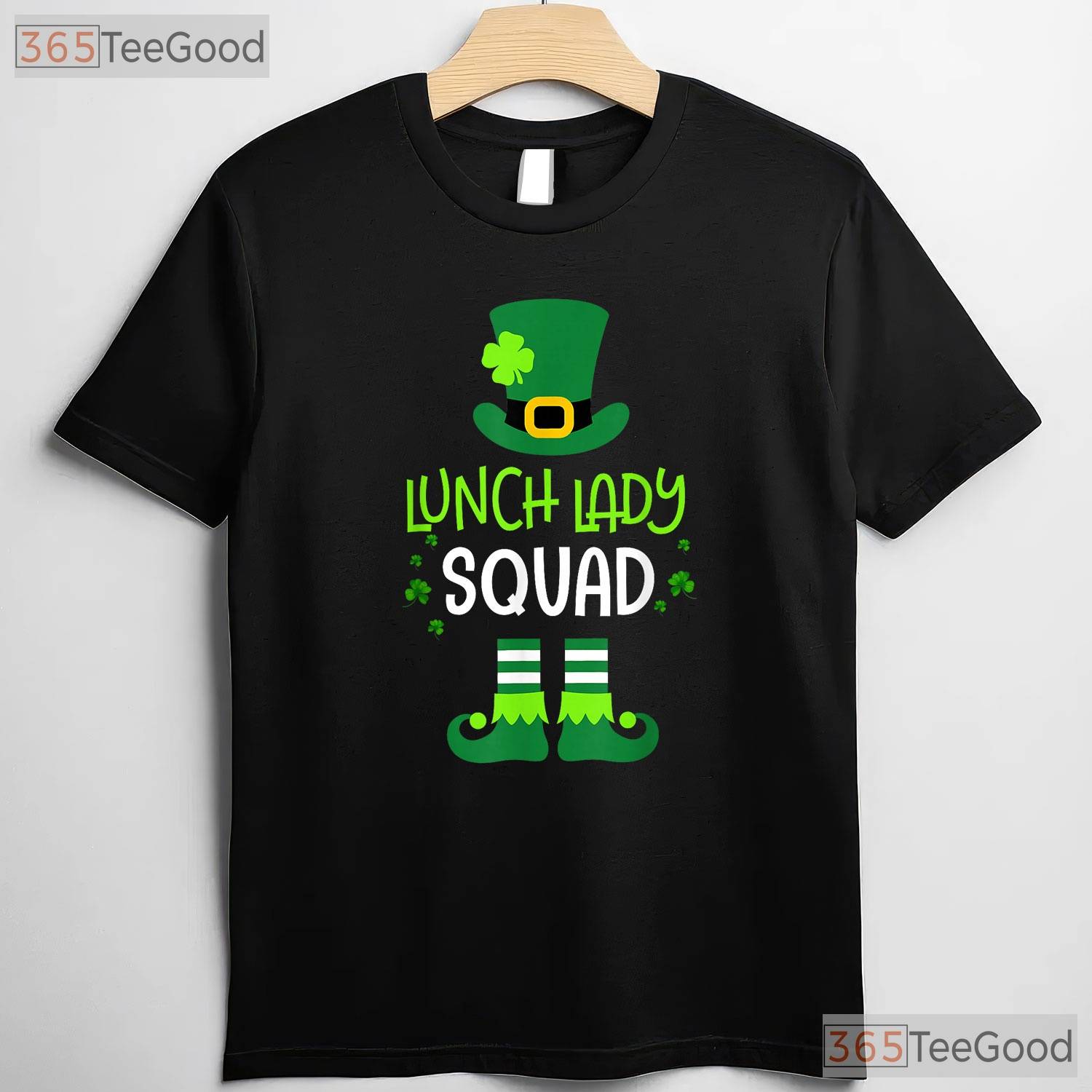 Lunch Lady Squad St Patricks Day T-Shirt Funny School Cafeteria Matching