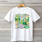 One Lucky Teacher Era St Patricks Day T-Shirt Retro Groovy School Faculty