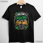 Vintage Shamrock Waitress Bartender St Patricks Day T-Shirt Server Crew