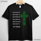 St Patricks Day Prayer T-Shirt Irish Christian Cross Religious Faith Gift