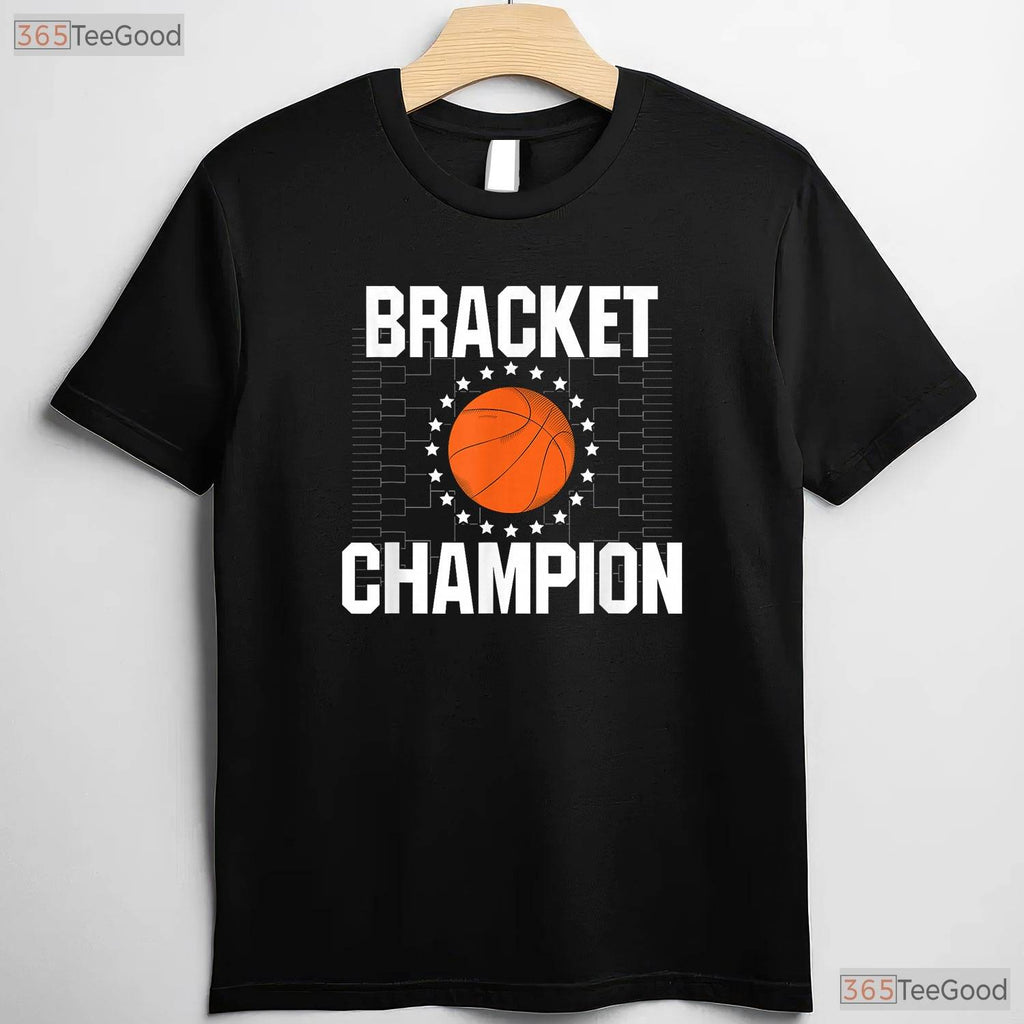 Bracket Champion College Basketball T-Shirt Tournament Winner Trophy Gift Tee