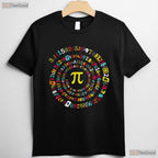 Funny Spiral Pi Math T-Shirt 3 - 14 Number Geometry Teacher Student Gift Tee