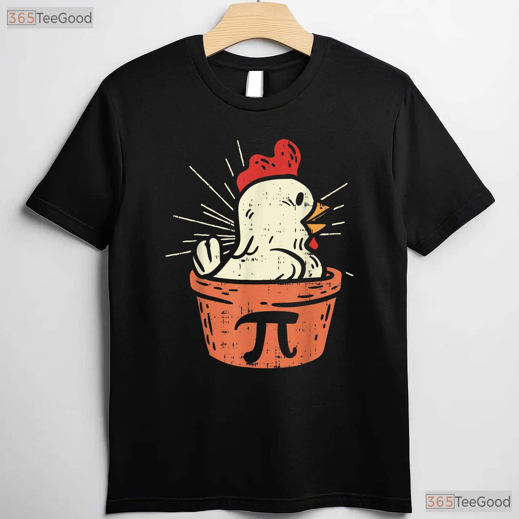 Funny Chicken Pot Pi Shirt Day Math Lover Geek Gift 3 - 14 Pun Food T-Shirt