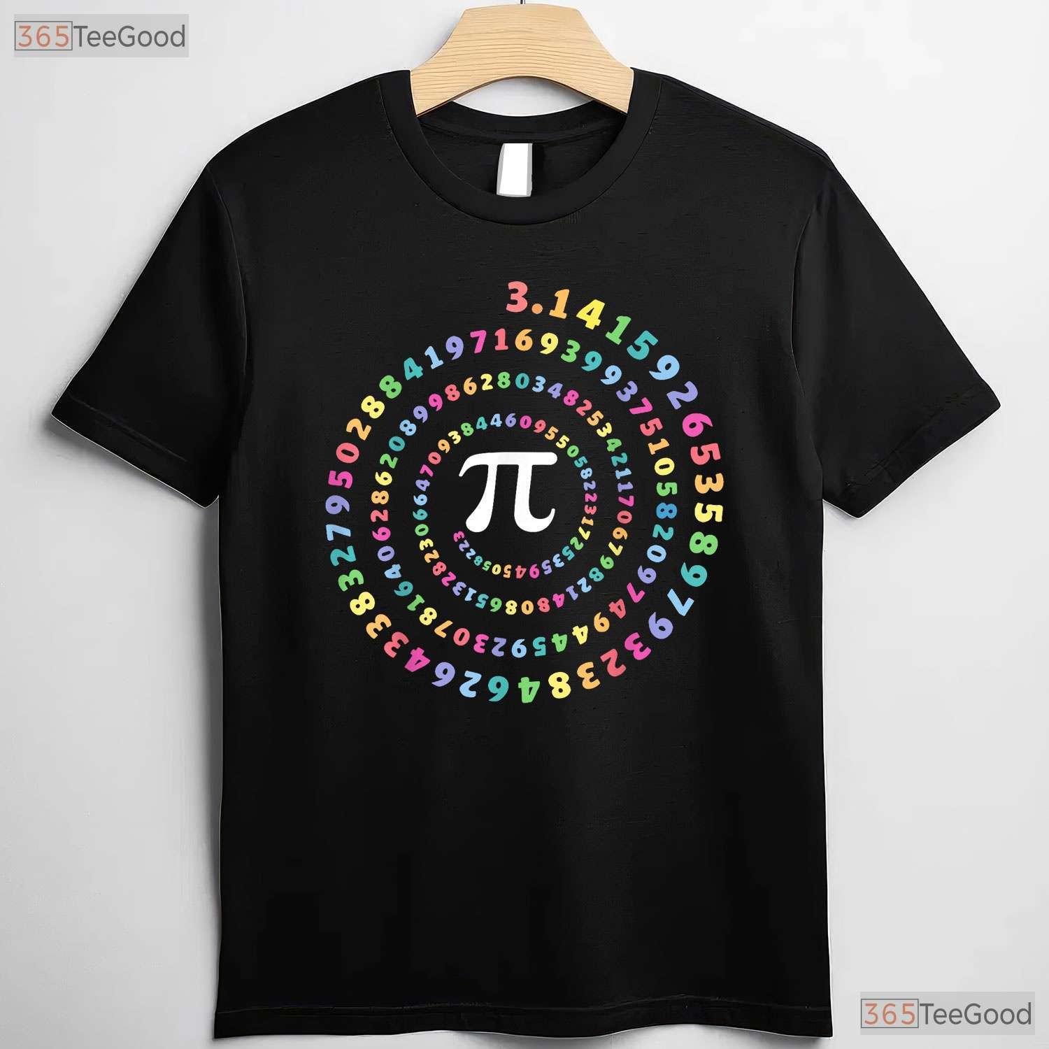 Pi Spiral Novelty Pi Day Tee T-Shirt 3 - 14 Number Math Geek Teacher Top