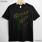 Pi Dandelion Flower T-Shirt 3 - 14 Number Math Nature Geek Teacher Gift