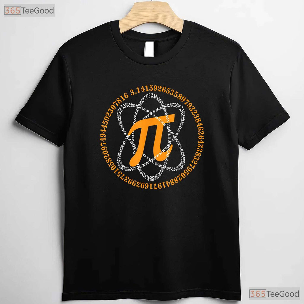 Math Pi Shirt Atom Symbol Pi Day Science Teacher Physics Geek Gift Tee