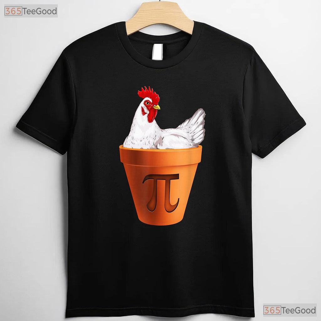 Chicken Pot PI Day T-Shirt Gift Men Women Kids Funny Math Food Pun Tee