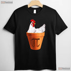 Chicken Pot PI Day T-Shirt Gift Men Women Kids Funny Math Food Pun Tee