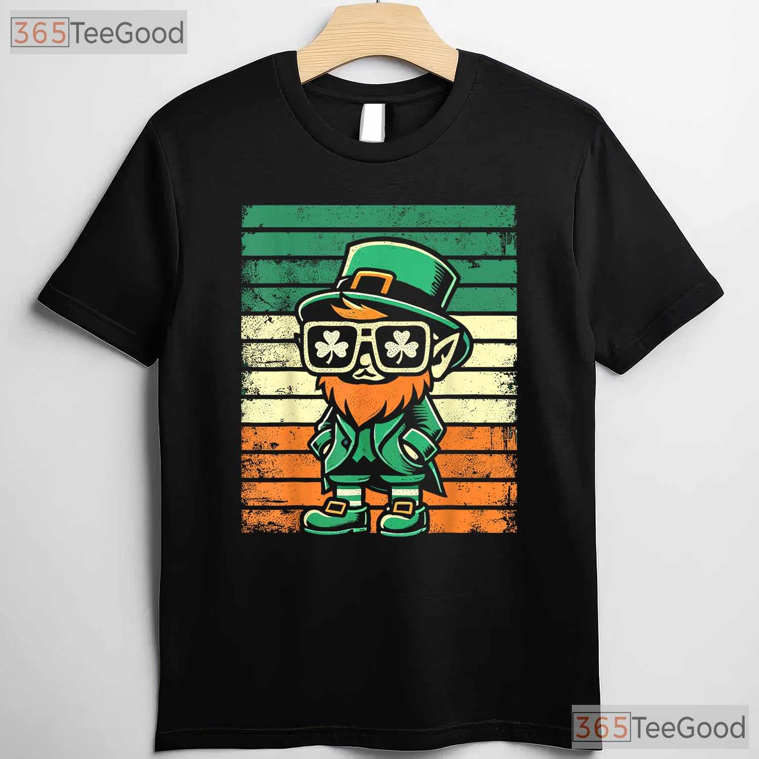 Funny Leprechaun St Patricks Day T-Shirt Men Women Kids Family Match Tee