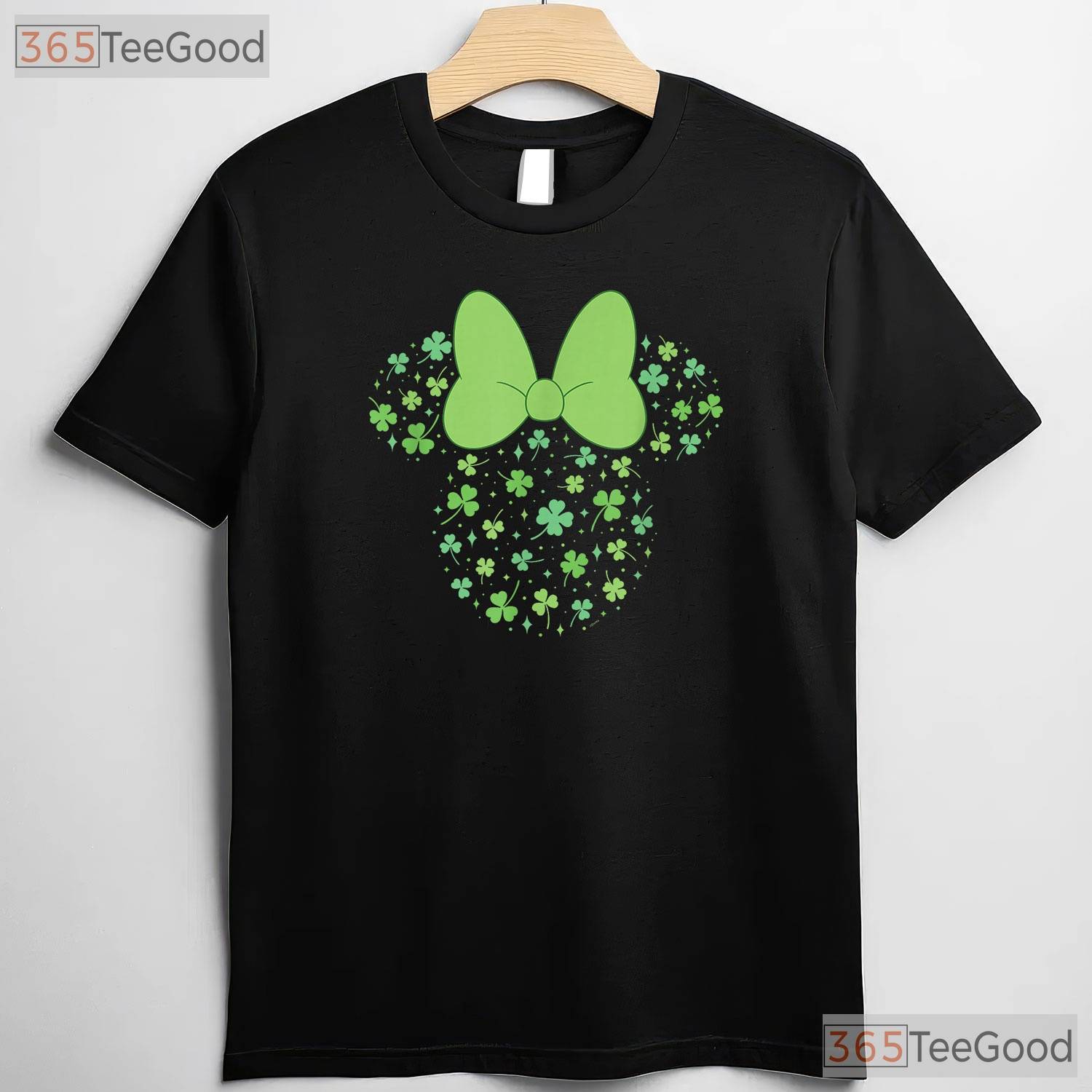 Disney Minnie Mouse Icon Shamrock St Patricks Day T-Shirt Cute Disney Tee