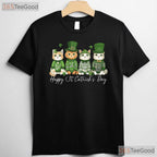 Happy St Catricks Day T-Shirt Funny Cat Lover Kitten St Patricks Day Tee