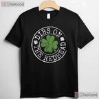 Dibs On The Redhead St Patricks Day T-Shirt Funny Clover Stamp Couple Tee