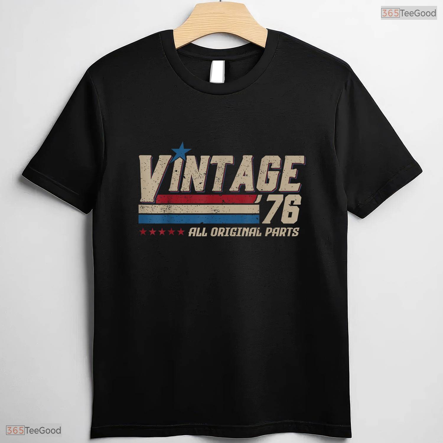 Vintage 1976 All Original Parts Men T-Shirt- Unique May Birthday Shirt Gift