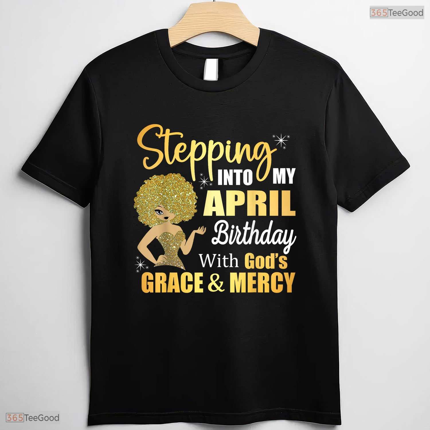 Stepping Into My May Birthday God Grace T-Shirt- Unique May Birthday Shirt Gift