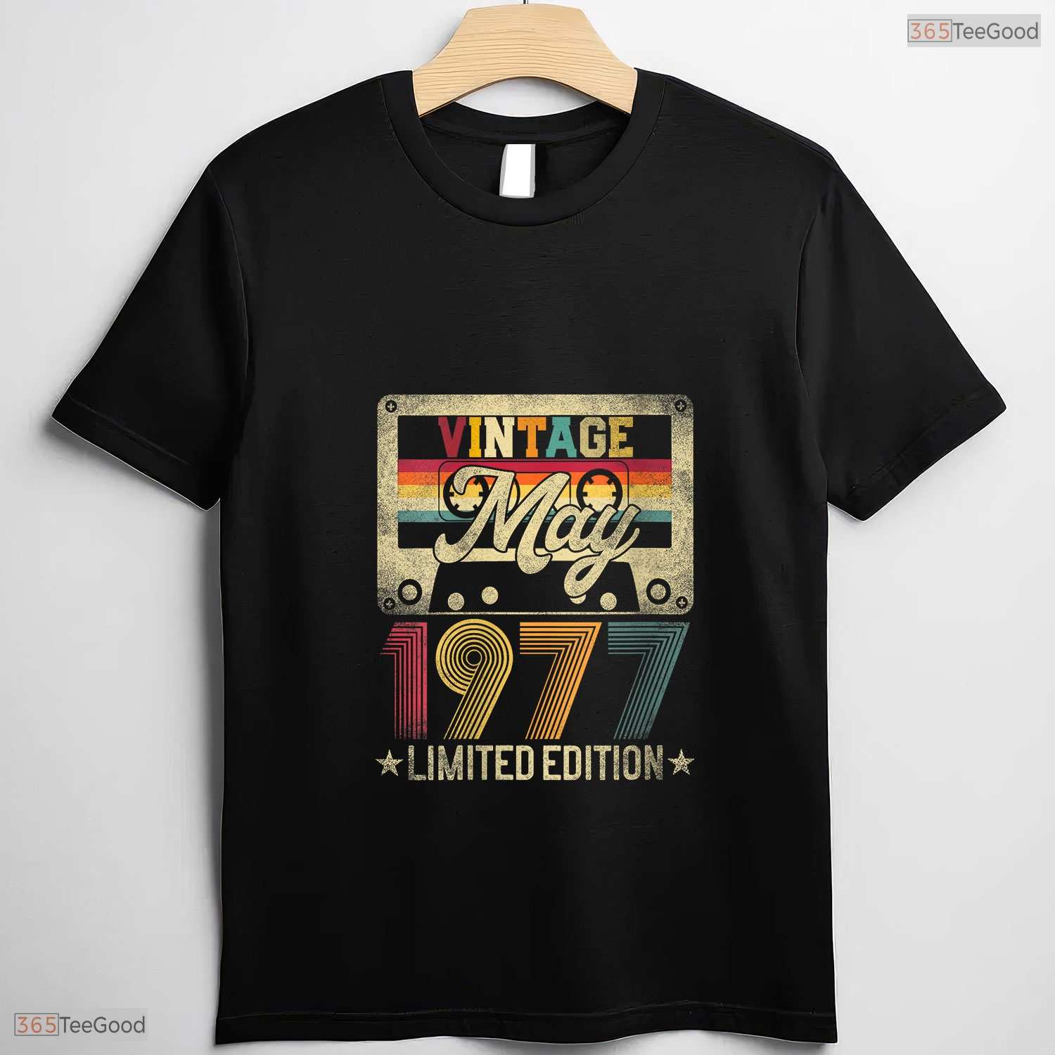 Vintage 1977 Limited Edition V-Neck T-Shirt- Unique May Birthday Shirt Gift Idea