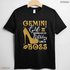 Fierce Gemini Girl Stepping Into My May Birthday Like A Boss High Heel T-Shirt