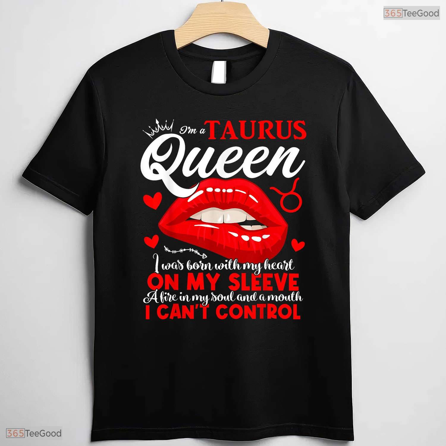 Awesome Funny Taurus Queen Zodiac Sign May Women Girls Astrological Graphic T-Shirt