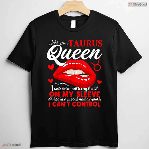 Awesome Funny Taurus Queen Zodiac Sign May Women Girls Astrological Graphic T-Shirt