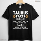 Funny Taurus Facts Intelligent Sarcasm Zodiac May Birthday Gift Shirt For Men
