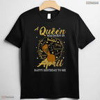 A Beautiful Queen Was Born In May Birthday T-Shirt For Black Women And Girls