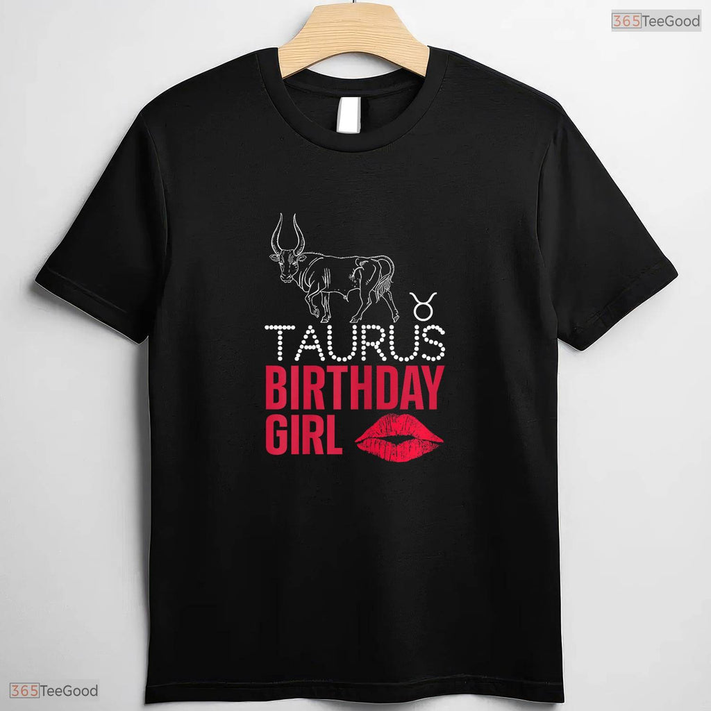 Beautiful Taurus Birthday Girl Zodiac Sign May Birthday Celebration T-Shirt