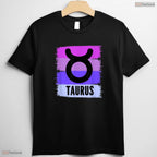 Colorful Taurus Queen Zodiac Sign T-Shirt Unique May Birthday Apparel Gift
