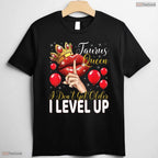 Taurus Queen I Level Up Gamer T-Shirt Awesome May Birthday Celebration Shirt